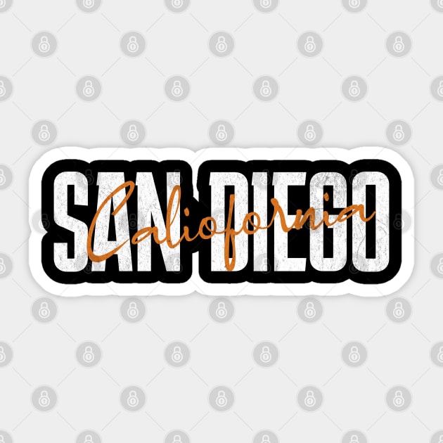 San Diego California SD Waves Sticker by Odetee